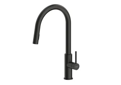 Immagine prodotto di Miscelatore NABER NAMOR 6 in NERO OPACO con canna doccia girevole / Miscelatore da cucina / Miscelatore monocomando