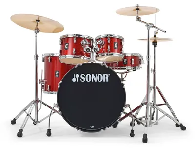 Produktbild von Sonor AQX Studio Set Komplettset Schlagzeug Red Moon Sparkle 20x16"