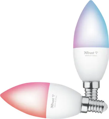 Produktbild von Trust 71293, Intelligentes Leuchtmittel, WLAN, Weiß, LED, E14, Kerze