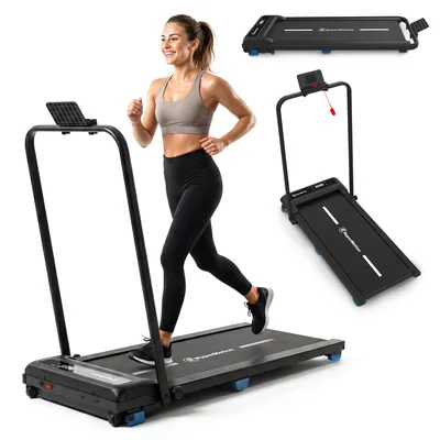 Immagine prodotto di Tapis roulant multifunzione HyperMotion Walkpad, pieghevole, fino a 10 km/h, 2 livelli di inclinazione, telecomando, display LED, 6 programmi