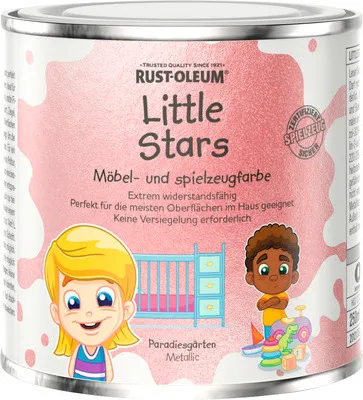 Produktbild von Little Stars Möbelfarbe und Spielzeugfarbe Metallic Paradiesgärten pink 250 ml
