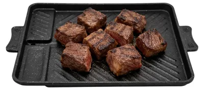Productafbeelding van Omgoods - Gietijzeren Grillplaat voor Inductie en Gasfornuis
