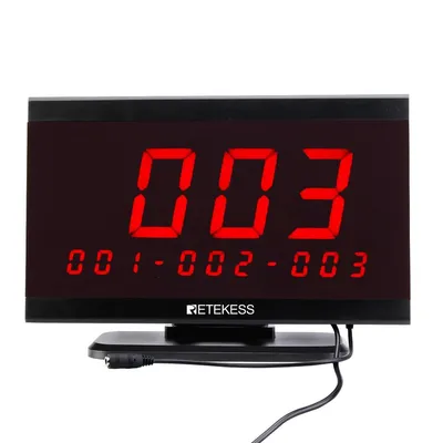 Image de Récepteur hôte d'affichage pour système de radiomessagerie RF Retekess TD105, compatible avec les modèles T128 et T117