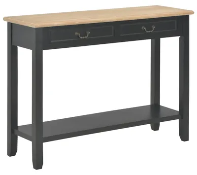 Obrázek produktu pro vidaXL Konzolový stolek černý 110 x 35 x 80 cm Dřevo