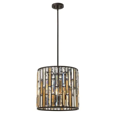 Produktbild von Elstead Gemma Hängeleuchte E14 3-fach Vintage-Bronze