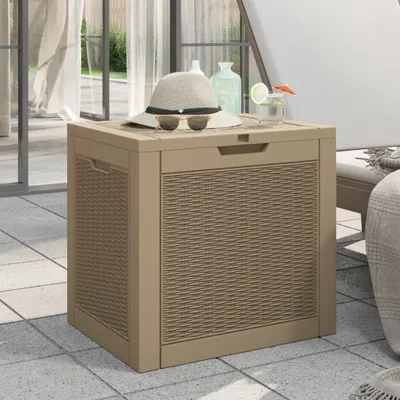 Produktbild von "2024"cloris Gartenbox Hellbraun 55,5x43x53 cm Polypropylen - Gartenboxen CHY48926510