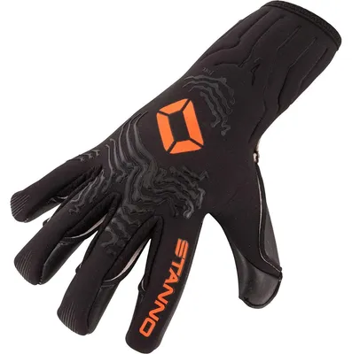 Productafbeelding van Stanno Fury Keepershandschoenen - Zwart / Oranje | Maat: 9