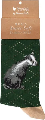 Produktbild von Wrendale Designs Herren Socken Dachs