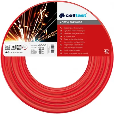 Obrázek produktu pro Cellfast acetylenová hadice 9X3Mm 50M