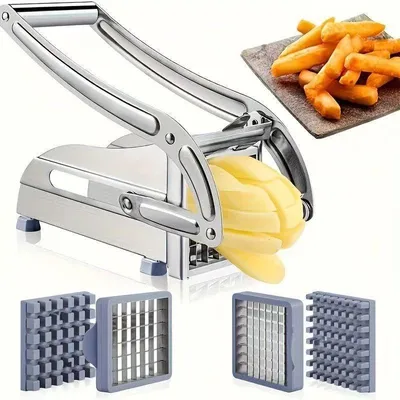 Produktbild von Professioneller Kartoffelschneider aus Edelstahl mit 2 Schnittgrößen