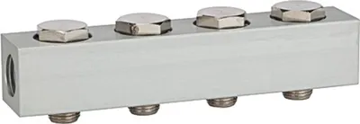 Produktbild von Riegler Versorgungsleiste für Wegeventile, mit 4 Ventilpositionen, G 1/8