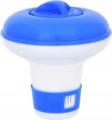 Produktbild von Schwimmender Pool-Chemikalienspender, 12cm, UV-beständig, für Chlor/Sauerstofftabletten