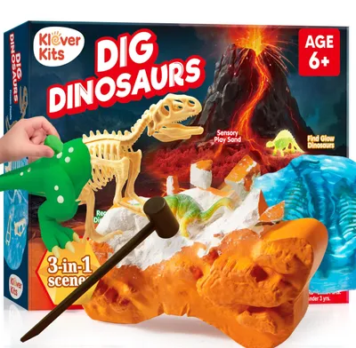 Obrázok produktu pre Sada na archeologický výkop dinosaurov pre deti, vzdelávacia hračka