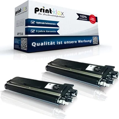Produktbild von Print-Klex 2x Kompatible Tonerkartuschen kompatibel mit Brother MFC 9142 CDN MFC 9332 CDW MFC 9342 CDW TN242 TN242BK TN-242 Black Schwarz - Office Print Serie