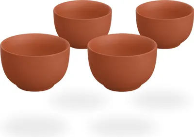 Produktbild von Tenno Teetassen / Teecups / 4 Tassen Ton je 130ml, handgefertigt