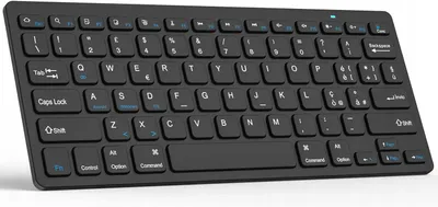 Produktbild von KBCASE Kabellose Bluetooth Tastatur QWERTY IT Weiß