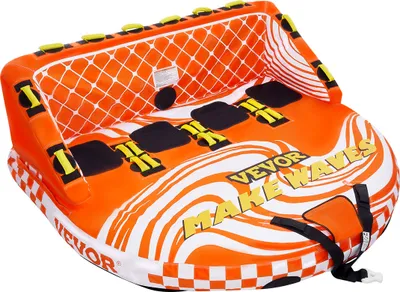 Obrázek produktu pro VEVOR Boating Fun Tube Set, nafukovací tažný člun pro 1-4 osoby, 300 kg tažná trubka pro vodní sporty - s rukojetí, tažným bodem a bezpečnostním ventilem