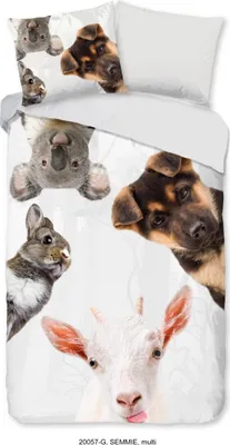 Produktbild von Good Morning KinderBettbezug "dieren" - multi - (140x200/220 cm) - Baumwolle