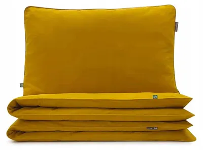 Produktbild von MUMLA Basic Senfgelb Bettwäsche 150x200 cm Baumwolle