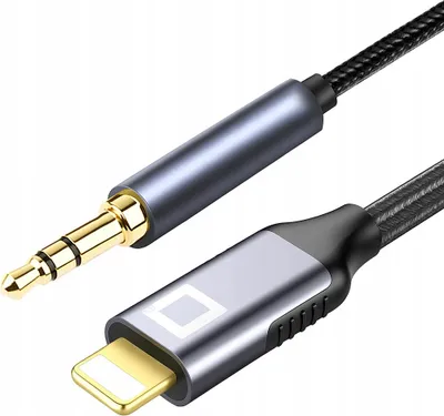 Zdjęcie produktu dla Co2 Kabel Aux Do Iphone X 14 13 Przejściówka Adapter Lightning Mini Jack 1M