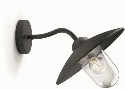 Obrázok produktu pre Philips myGarden 0164330PN, Vonkajšie nástenné osvetlenie, Čierna, Hliník, Syntetika, IP44, I, Zarovnané