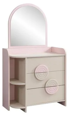 Produktbild von Kommode in Schlafzimmer Modern Elegante Kommode Holz Rosa  Möbel