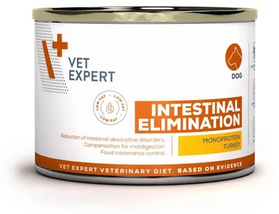 Obrázek produktu pro VetExpert Veterinary Diet Intestinal Elimination, nízkotučná konzerva, 200g. Krmivo pro psy s problémy se zažíváním