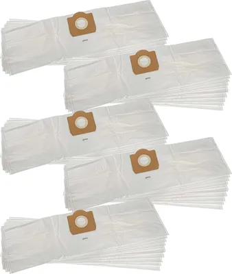 Produktbild von vhbw 50x Staubbeutel kompatibel mit Rowenta RU 070, RU 020, RU 01 - 15, RU 065, RD 200, RB 870, RS 810, RD 215 Staubsauger - 35cm x 21,5cm Weiß