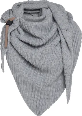 Produktbild von Knit Factory Demy Dreiecksschal - Grau - 190x85 cm