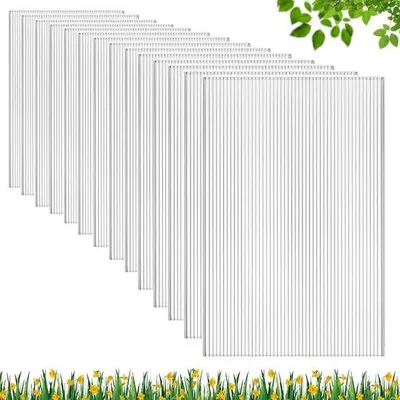 Obrázok produktu pre Dvojstenné polykarbonátové dosky na pestovanie rastlín – 14 kusov, rozmery 1,22 x 0,61 m – priehľadné