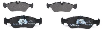 Image de Jeu de garnitures de frein, frein à disque BOSCH 0 986 424 219