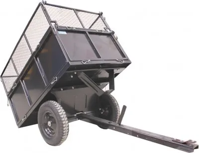 Produktbild von Rasentraktor Anhänger Kippanhänger 300 kg kippbar mit Kupplung