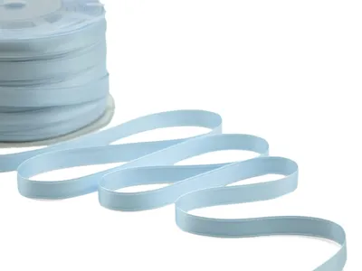 Doppelsatin-Band, Babyblau, 10 mm x 100 m