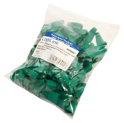 Obrázok produktu pre LogiLink Steckerhülle - grün (Packung mit 100)