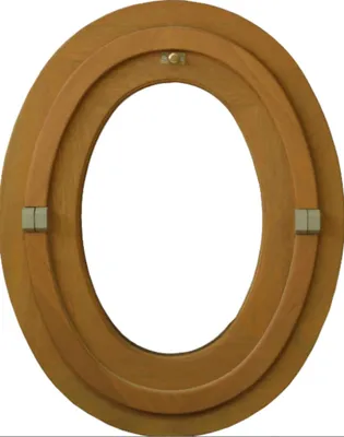 Image de Oeil De Boeuf Bois Ovale H65 x L50 cm Côte Tableau