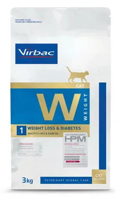 Zdjęcie produktu dla Virbac Cat Weight Loss & Diabetes 3kg Sucha Karma Weterynaryjna Dla Kotów Na Odchudzanie i Cukrzycę