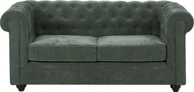 Produktbild von 2-Sitzer-Sofa - Stoff - Grün - CHESTERFIELD