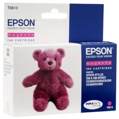 Produktbild von Epson DURABrite T0613 Tintenstrahl Tintenpatrone - Magenta - Originaler Pack - Tintenstrahl