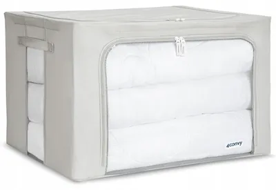 Produktbild von 4CONVY Aufbewahrungsbox mit Deckel 100L faltbar grau