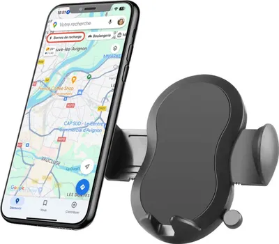 Zdjęcie produktu dla BigBen Connected, uchwyt samochodowy na smartfona, regulowany na wentylacji, 100% z recyklingu, czarny