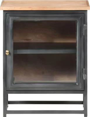 Obrázek produktu pro vidaXL Noční stolek šedý 40x30x50 cm Masivní dřevo akácie