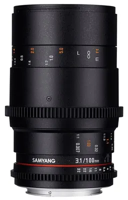 Produktbild von Samyang 100mm T3.1 VDSLR ED UMC MACRO, Macro telephoto, SLR, 15/12, Nikon, Schwarz