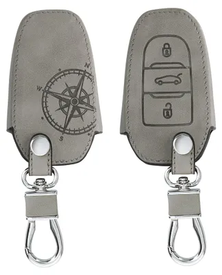Produktbild von kwmobile Schlüsselhülle für Peugeot Citroen 3-Tasten Smartkey Autoschlüssel (nur Keyless Go) Hülle - Autoschlüssel Schlüssel Hülle aus Silikon -