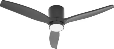 Produktbild von Lucande LED-Deckenventilator Sorin, schwarz, DC, leise, IP44
