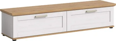 Produktbild von Verona Sideboard 2 Klapptüren weiß, Eiche Nachbildung.
