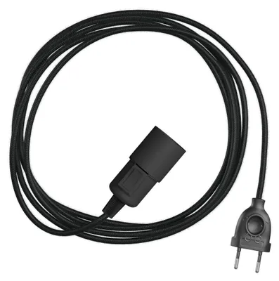 Image de Creative Cables - Snake - Lampe enfichable avec câble en tissu coloré