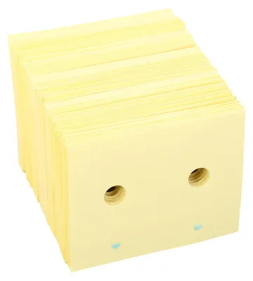 Produktbild von 500 Stück Linsenkanten-Blockierungspads, Brillenkanten, rutschfest, doppelseitiger Aufkleber, Brillen, Polieren, PET-Weichfolie, 28 x 39 mm
