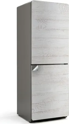 Produktbild von Holzbrettmuster – Kühlschrank Aufkleber – Klebefolie Kühlschrank – Kühlschrank Dekor – Kühlschrankfolie selbstklebend – Küchen Dekoration – 70x190 cm
