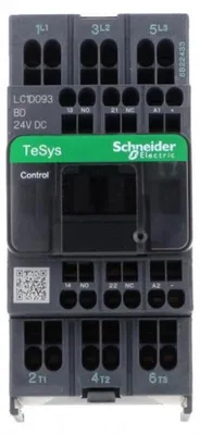 Produktbild von TeSys Deca Leistungsschütz 9A 3P 24V DC 1Ö 1Ö LC1D093BD