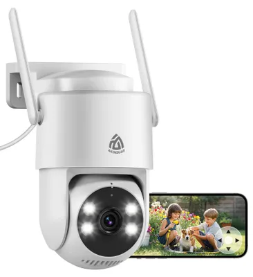 Productafbeelding van 2K Beveiligingscamera voor buiten, 360° PTZ Dual-Band WiFi IP-camera